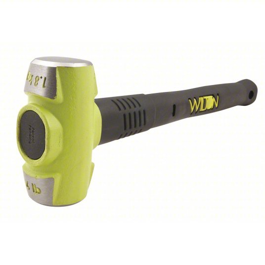 Wilton 20416 Steel Engineering Hammer Steel Handle, 4 lb Head Wt, 1 1/2 in Dia, 18 in Overall Lg, Round Shape