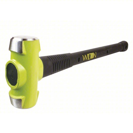 Wilton 21224 Standard Sledge Hammer Steel Handle, 12 lb Head Wt, 2 1/4 in Dia, 26 in Overall Lg