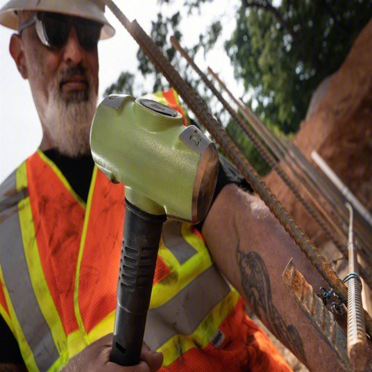 Wilton 21016 Standard Sledge Hammer, Steel Handle, 10 lb Head Wt, 2 1/4 in Dia, 18 in Overall Lg