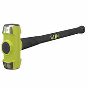 Wilton 21430 Standard Sledge Hammer, Steel Handle, 14 lb Head Wt, 3 in Dia, 32 in Overall Lg, Round Shape