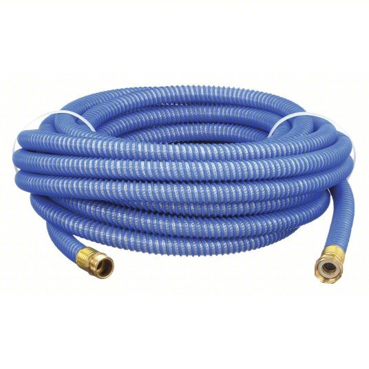 Tuff Guard 20579028 Water Hose Coupled Assembly, Kink Resistant, 5/8 in Hose Inside Dia., 158°F, Blue, 50 ft Hose Lg