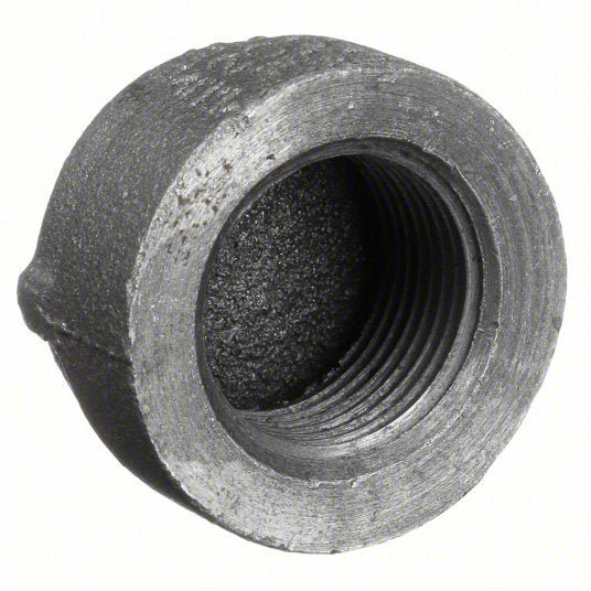 Anvil 0318901303 Round Cap Malleable Iron, 1/2 in Fitting Pipe Size, Female NPT, Class 3000