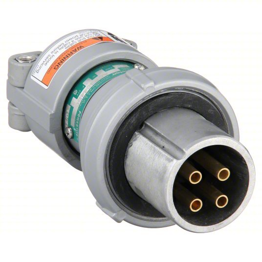 Appleton ACP3034BC Plug 30 A, 600V AC, Style 2 Grounding, 20 hp Horsepower Rating