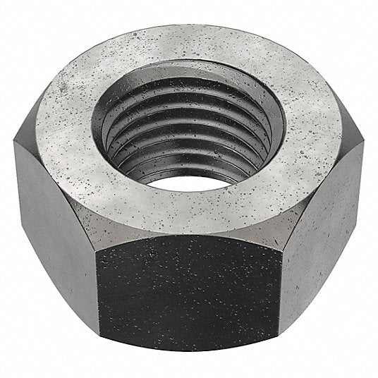Fabory U01120.043.0002 Hex Nut, 7/16"-20, Steel, Grade 5, Black Oxide, 3/8 in Ht, 50 PK