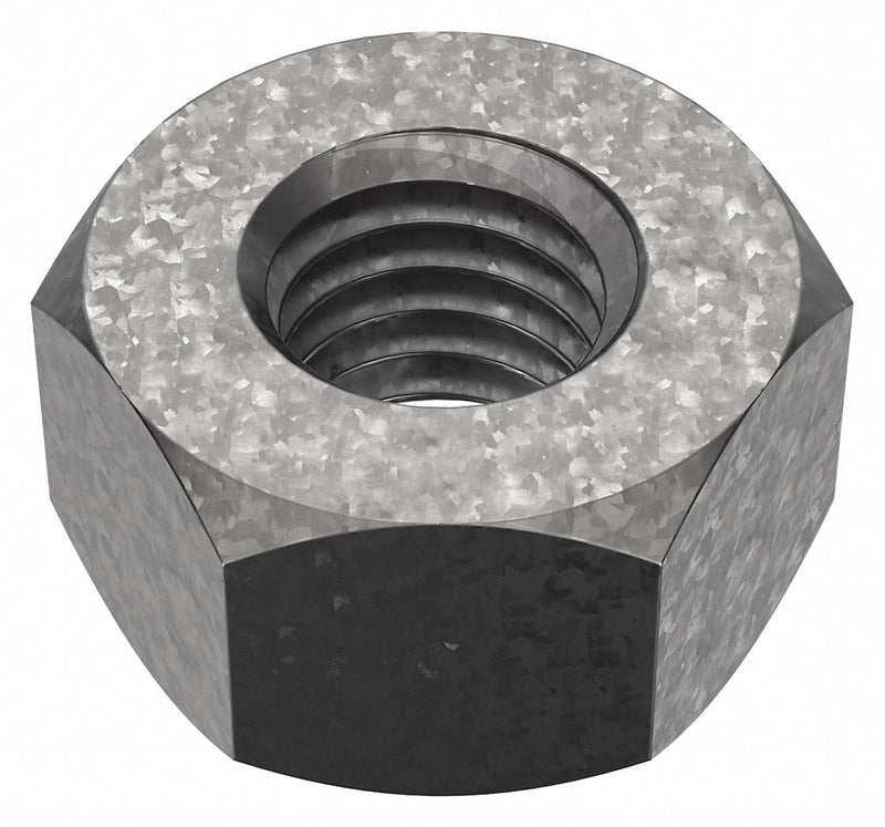 Approved Vendor U22281.050.0001 Hex Nut, Heavy Hex, 1/2"-13 Thread, 7/8 in Hex Wd, 31/64 in Hex Ht, Steel, Grade 2H, Thicker, 25 PK
