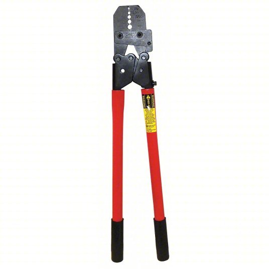 Loos 1-SC Hand Swaging Tool, Cable Size 1/16-3/16 in Copper Oval Sleeve Size, Test Gauge