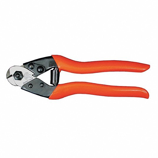 Felco C7 Cable Cutter Shear, For 5/32 in Max Dia Aluminum Electric Cable, 7 1/2 in Overall Lg