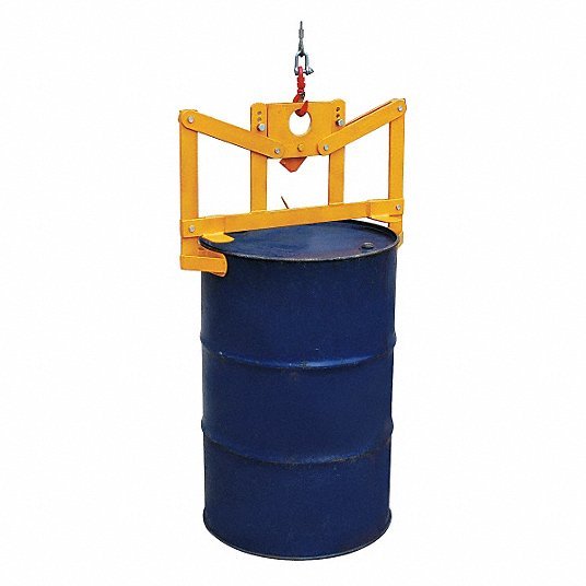 Redwood RW12R539 Drum Lifter 2 Grip Points, For 55 gal Drum Capacity, Metal, 1,000 lb Wt Capacity, Rim