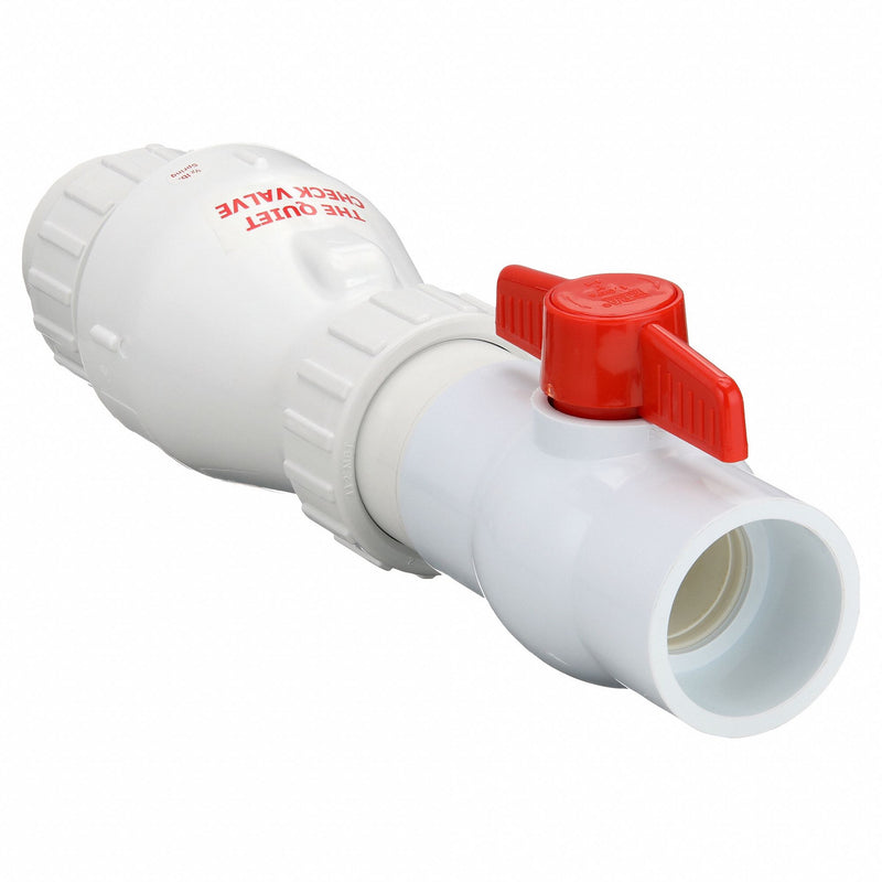 Zoeller 30-0236 Silent Combo Swing Check Valve 2 in PVC