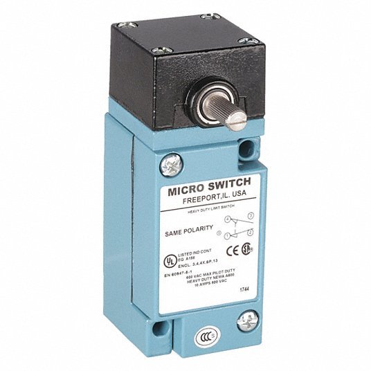 Honeywell LSA1A Plug-In Limit Switch Roller Lever, Metallic, Momentary, Plug-In, HDLS, Screw Terminals