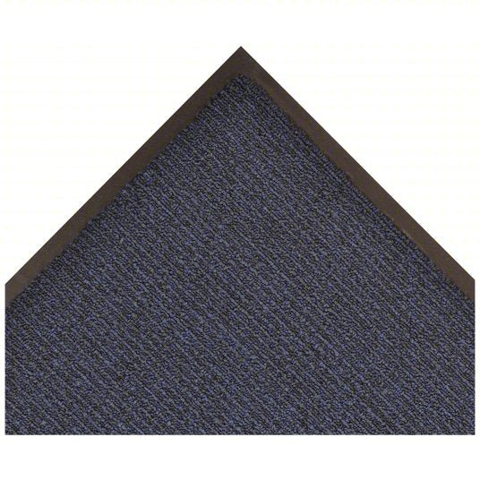 Notrax 132S0035NB Entrance Mat Loop Pile, Indoor, Medium, 3 ft x 5 ft, 3/8 in Thick, Polypropylene, Vinyl, Flat Edge