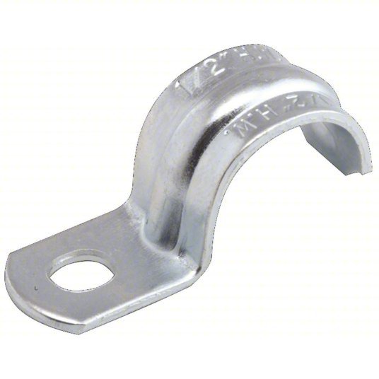 Raco 1332 Conduit & Pipe Strap Clamp, One-Hole 1/2 in Trade Size, Steel, IMC/RMC PK100