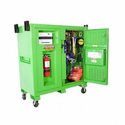 Knaack 139-SK-01-KL Jobsite Cabinet 60 in W x 30 in D x 60 in H, 59.4 cu ft, Proprietary Recessed Padlock, Green