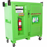 Knaack 139-SK-01-KL Jobsite Cabinet 60 in W x 30 in D x 60 in H, 59.4 cu ft, Proprietary Recessed Padlock, Green
