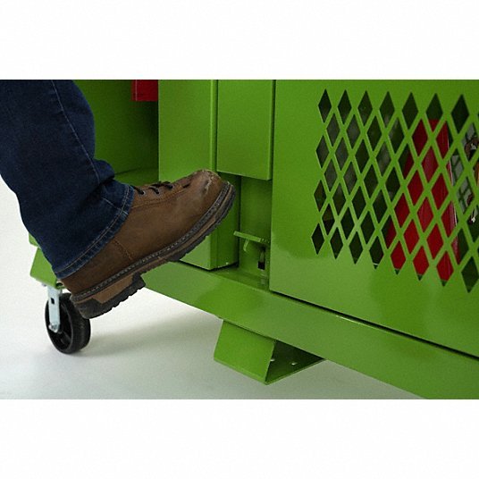 Knaack 139-SK-01-KL Jobsite Cabinet 60 in W x 30 in D x 60 in H, 59.4 cu ft, Proprietary Recessed Padlock, Green