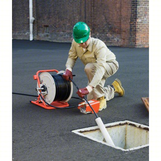 Ridgid 37413/KJ-3100 Water Jetter Drain Cleaning Machine: Gas-Powered, For 2 in to 10 in Pipe, 3/8 in Hose Dia.