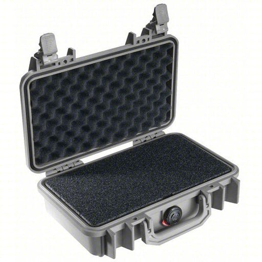 Pelican 1170-000-180 Protective Case 6 in x 10 1/2 in x 3 1/8 in Inside, Flat/Pick and Pluck/Solid, Silver