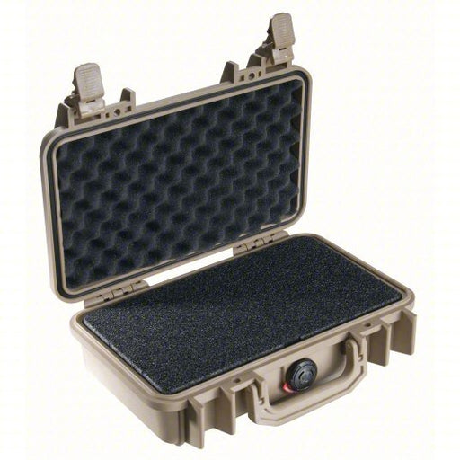 Pelican 1170-000-190 Protective Case 6 in x 10 1/2 in x 3 1/8 in Inside, Flat/Pick and Pluck/Solid, Beige