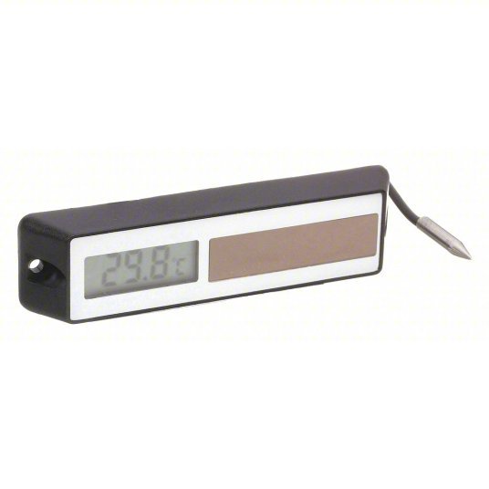 Redwood RW13E395 Surface-Mount Refrigeration Thermometer Single-Gang Plate, 1 1/4 in RTD Probe with 5 ft Cable