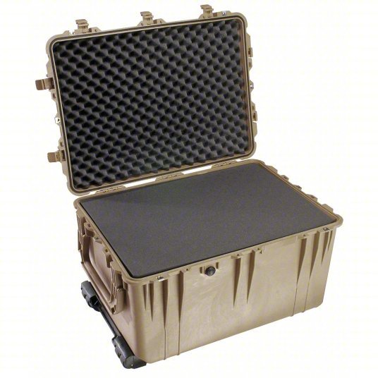 Pelican 1660-020-190 Protective Case 19 5/8 in x 28 1/4 in x 17 5/8 in Inside, Flat/Pick and Pluck, Beige, IP67