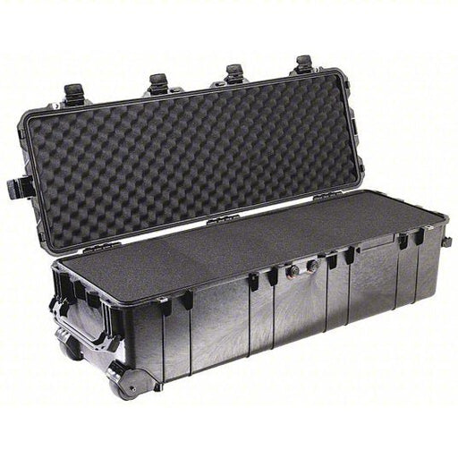 Pelican 1740 Protective Case 12 7/8 in x 41 in x 12 1/8 in, Flat/Pick and Pluck, Black, 2 Wheels