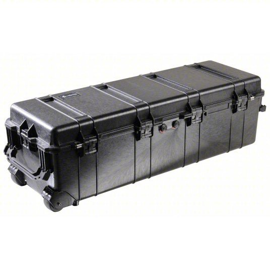 Pelican 1740-001-110 Protective Case 12 7/8 in x 41 in x 12 1/8 in, Black, 2 Wheels, No Foam Included