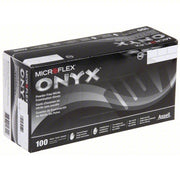 Microflex N643 Disposable Gloves Medical-Grade, L (9), 4 mil, Powder-Free, Nitrile, Grain, Fingertips