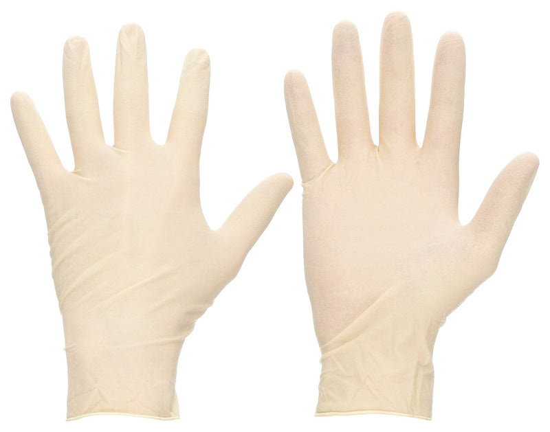 Ansell MF-300-M Disposable Gloves, Gen Purpose/Medical-Grade, M ( 8 ), 6 mil, Powder-Free, Latex, 100 PK