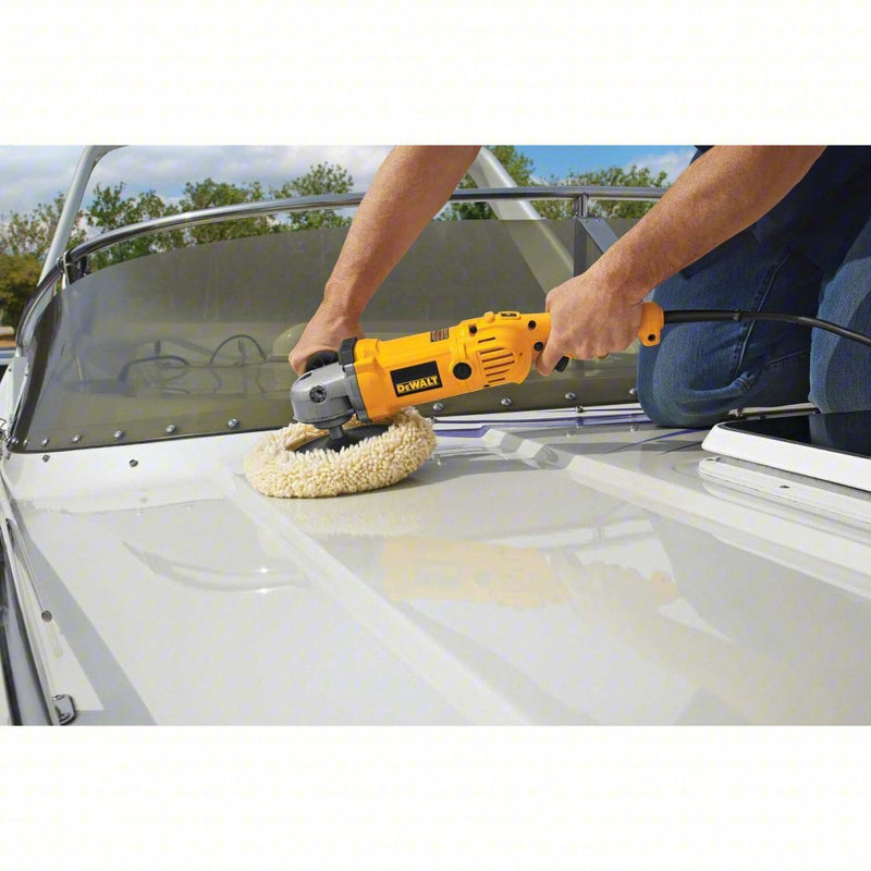 DeWalt DWP849 Corded Polisher Random Orbital, 7 in Backing Pad, 7 to 9 in Compatible, Threaded Shank, 0