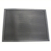 Ability One 7220-01-582-6244 Entrance Mat Finger, Outdoor, Light, 2 ft x 32 in, 5/8 in Thick, Rubber, Beveled Edge, Black