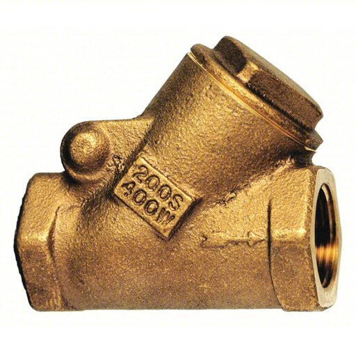 Milwaukee 509Y 3/4" Check Valve Single Flow, Y Swing, Bronze, 3/4 in Pipe/Tube Size, Bronze