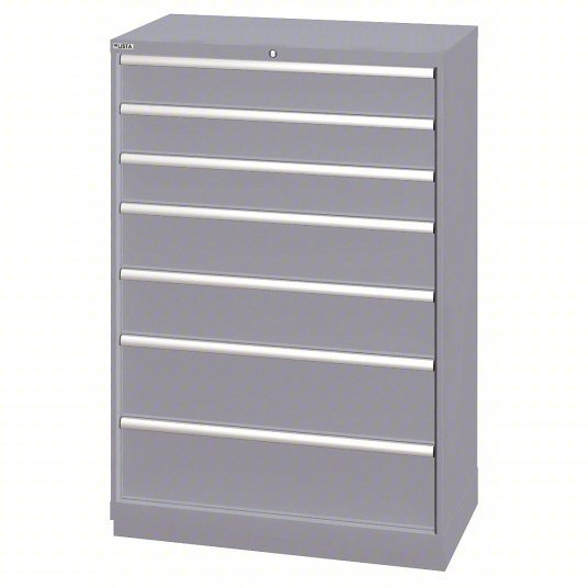 Lista HS13-0702A-FTKALG Gray Modular Drawer Cabinet 7 Drawers, 66 Compartments
