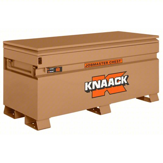 Knaack 60 Jobsite Box 60 in Overall Wd, 24 in Overall Dp, 28 1/4 in Overall Ht, Padlockable, Tan
