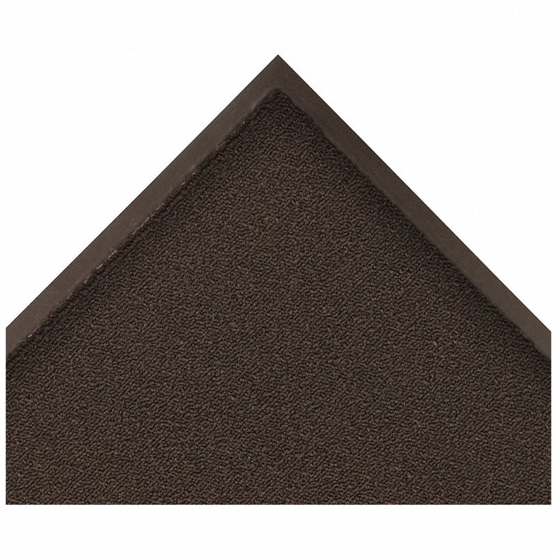 Notrax 141S0046BL Entrance Mat, Loop Pile, Outdoor, Heavy, 4 ft x 6 ft, 3/8 in Thick, Polypropylene, Vinyl, Flat Edge