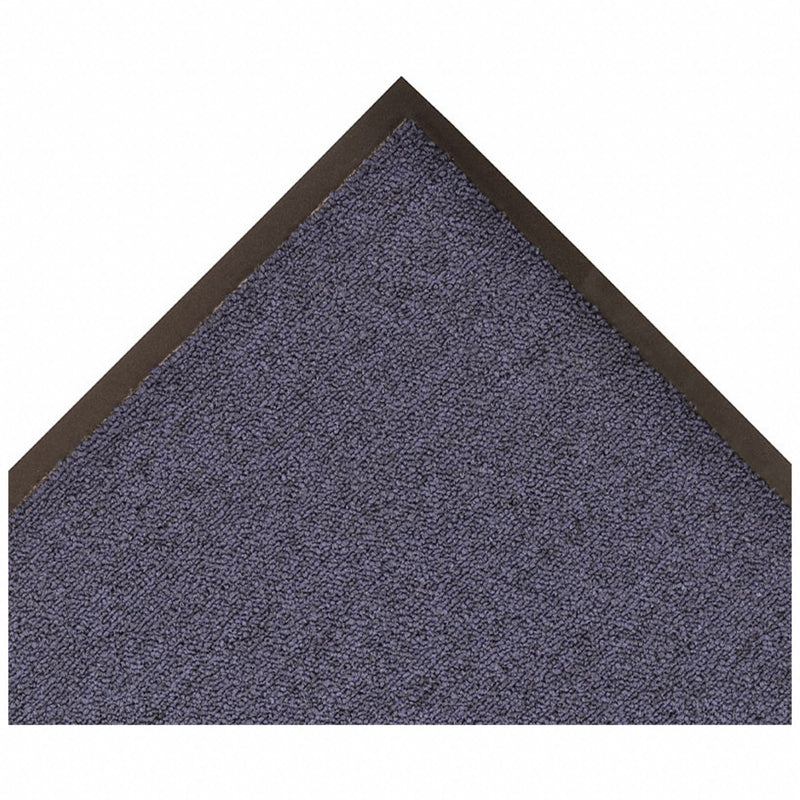 Notrax 141S0035BU Entrance Mat, Loop Pile, Outdoor, Heavy, 3 ft x 5 ft, 3/8 in Thick, Polypropylene, Vinyl, Flat Edge
