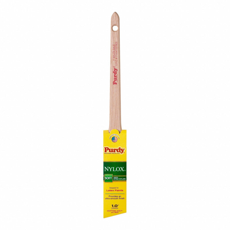 Purdy 144080210 Nylon Paint Brush, Angle Sash Brush, 1 in, Synthetic, Nylon