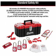 Master Lock 1457E410KA Portable Lockout Kit Electrical, Keyed Alike Padlocks