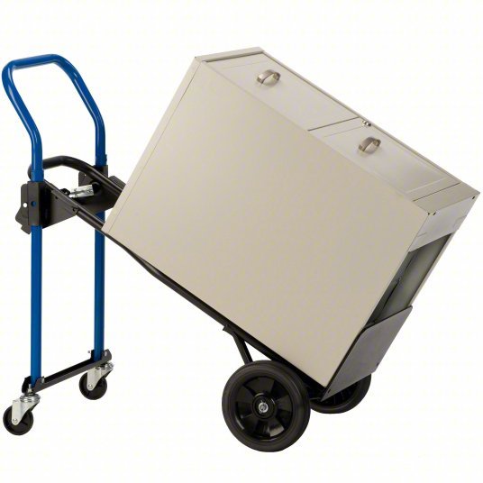 Harper JDC2223 Convertible Hand Truck 14 in x 7 1/2 in, 34 in x 13 in x 9 in, Flat-Free Plastic