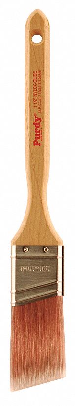 Purdy 144152215 Paint Brush, Angle Sash Brush, 1-1/2 in, Synthetic, Nylon