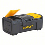 Stanley STST16410 Tool Box 16 in Overall Wd, 8 3/4 in Overall Dp, 6 1/4 in Overall Ht, Padlockable, Black