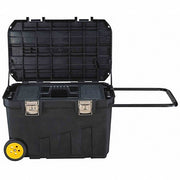 Stanley 029025R Rolling Tool Box 29 7/8 in Overall Wd, 18 5/8 in Overall Dp, 19 in Overall Ht, Padlockable