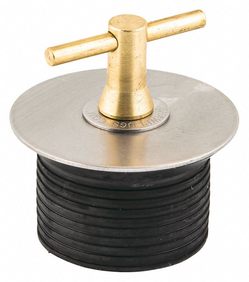 Shaw Plugs 52007 Mechanical Expansion Plug, T-Handle, End of Pipe, For 2 1/2 in Pipe, Neoprene Plug