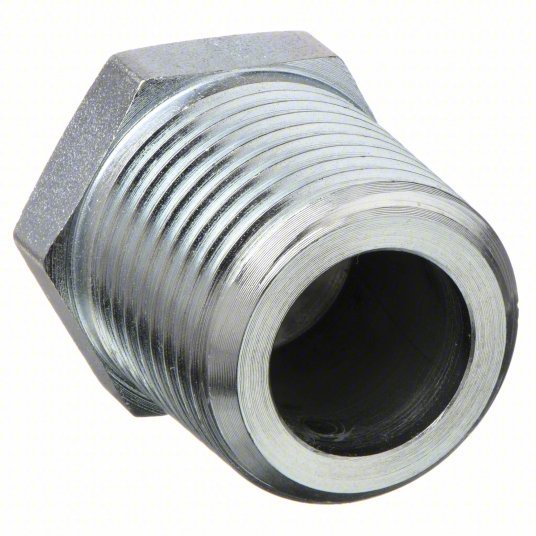 Parker 2 PH-S Hex Head Plug Carbon Steel, 1/8 in Fitting Pipe Size, Male NPT, 9/16 in Lg, 1/8 in -27 Thread Size
