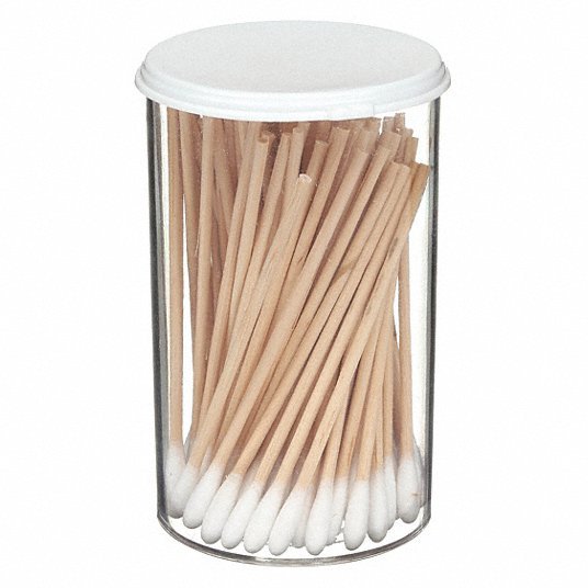 Honeywell 12803VI Cotton Tip Swab, Non-Sterile, 2In., PK100