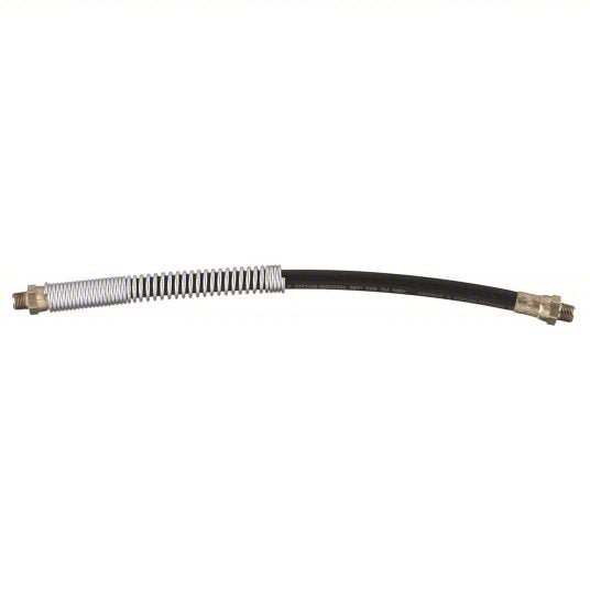 Lincoln 5812 Hose Extension Thermoplastic, 12 in Overall Lg, 4,500 psi Max. Op Pressure, 1/8" End