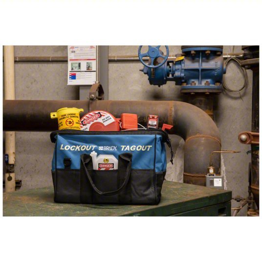 Brady 153672 Valve Lockout Kit Keyed Different Padlocks, Blue