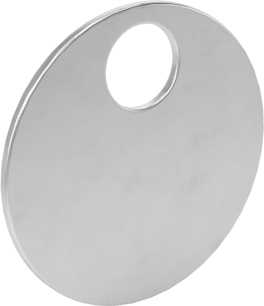 McMaster 1541T26 Metal Engraving and Stamping Tags, Aluminum Round, 1-3/8" Diameter, Pack of 25