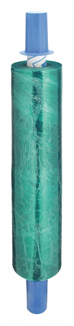 Goodwrappers RW15A849 Stretch Wrap, 120 ga Gauge, 20 in Overall Wd, 800 ft Overall Lg, Light Green