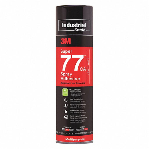 3M 77CA Spray Adhesive, 18.0 oz, Aerosol Can - Redwood.KV15E719