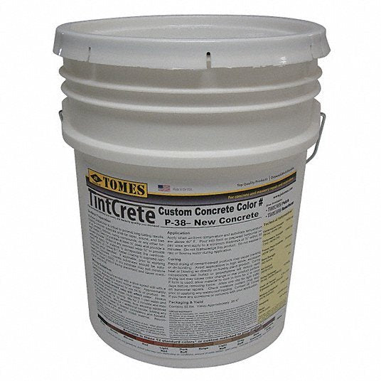 Tintcrete GRA-P38-1600 Concrete Mix 50 lb Container Size, Pail, 1 day Full Cure Time